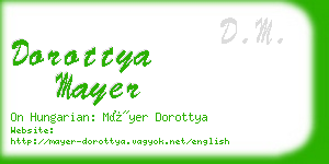 dorottya mayer business card